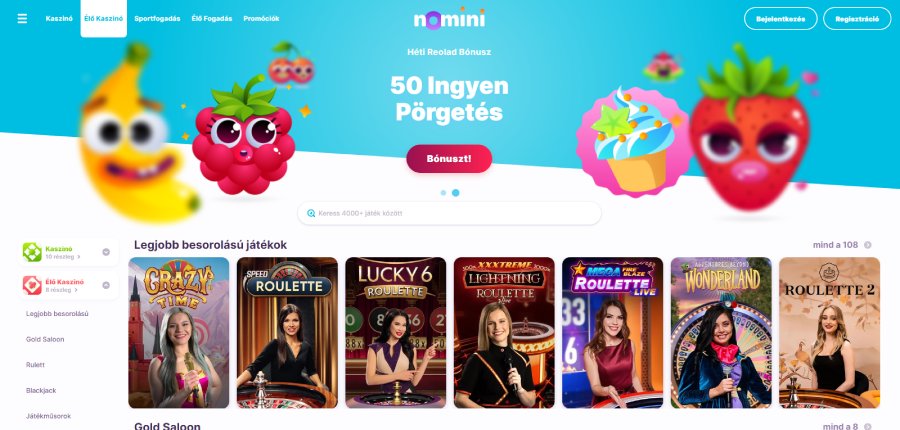 Nomini élő kaszinó